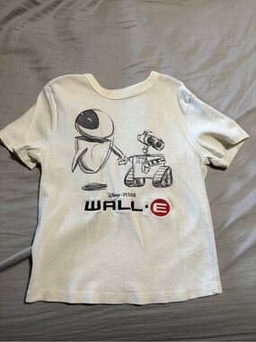 Disney Pixar WALL·E & EVE White Graphic Tee for Kids